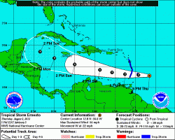 Tropical Storm Ernesto.
